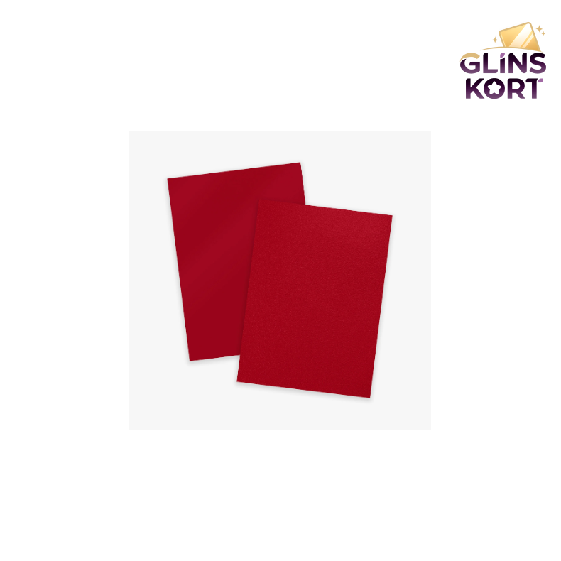 Matte textured Sleeves - R�d