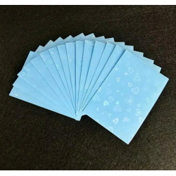 Kawaii sleeves - Holo hjerter - Bl�