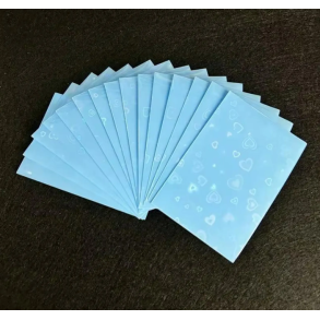Kawaii sleeves - Holo hjerter - Bl�