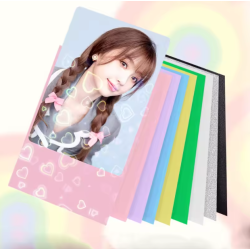 Kawaii sleeves - Holo hjerter - Rosa