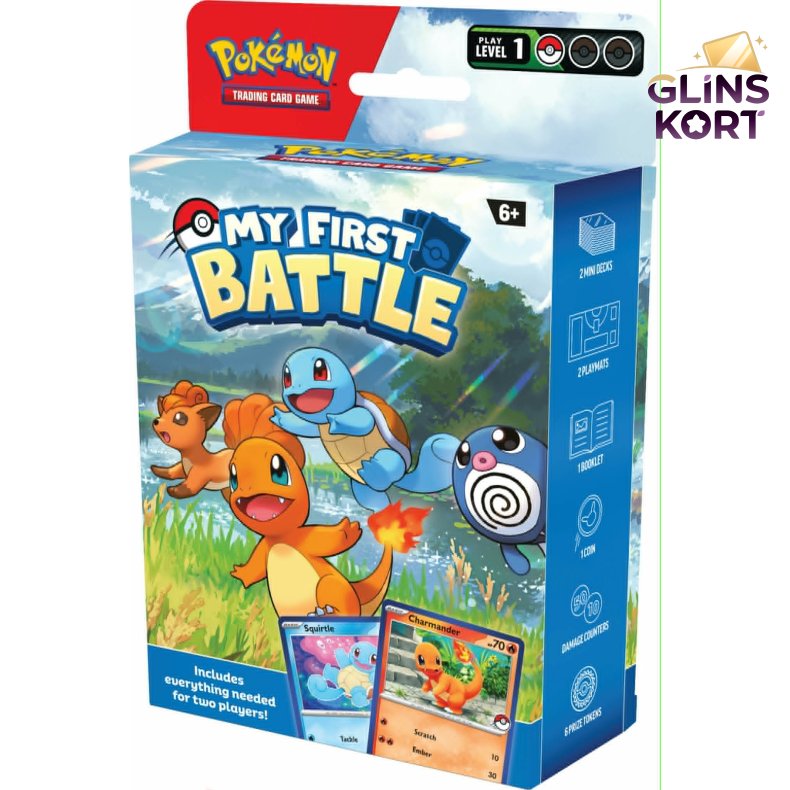 My First Battle: Charmander &amp; Squirtle